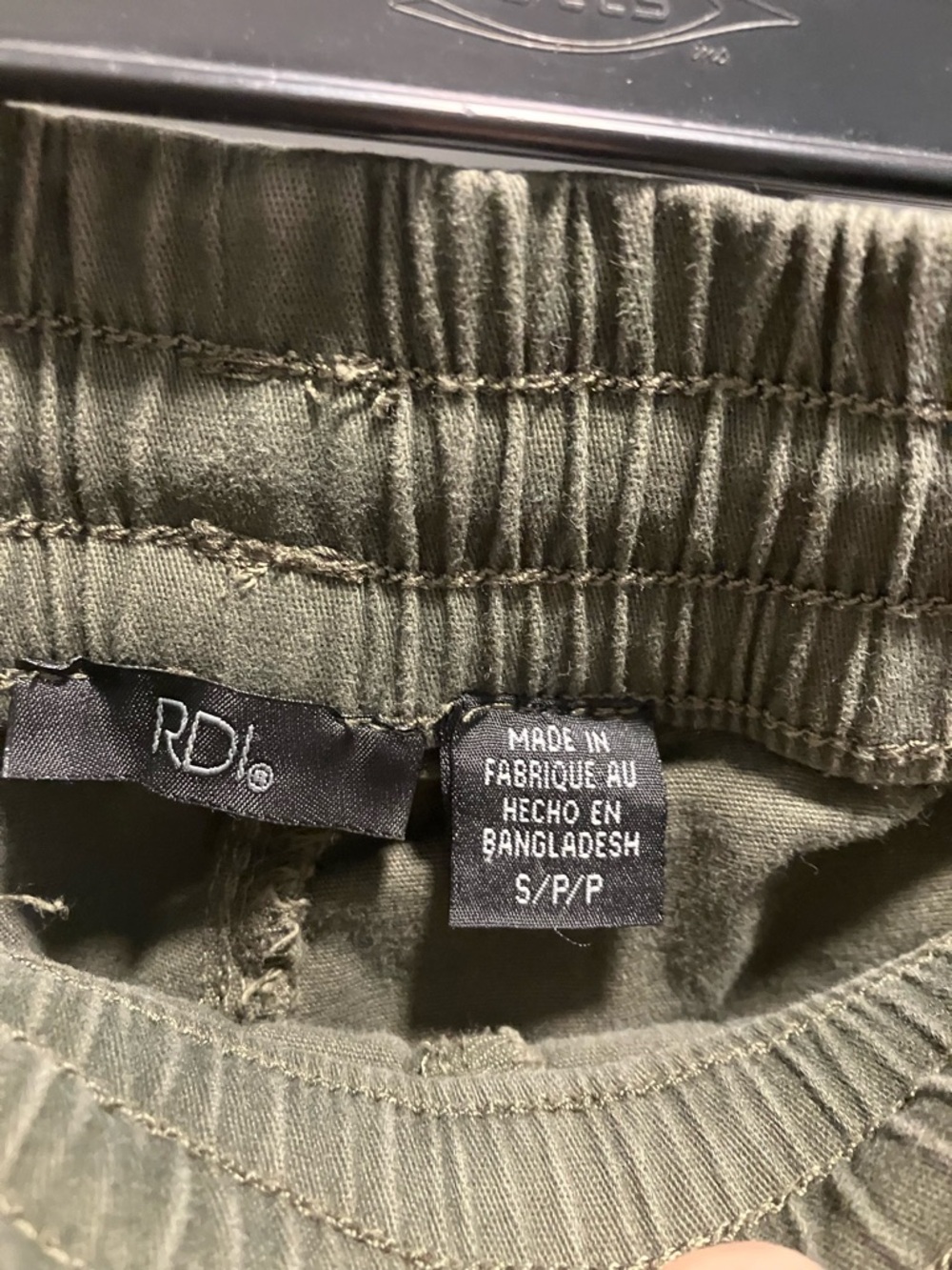 RDI Olive Utility Drawstring Waist Pants - Picture 3 of 9